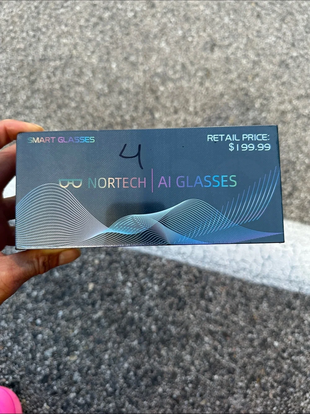 AI Smart Glasses — Black